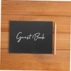 DOITOOL 1 Set Elegant Wedding Guest Book Signature Book for