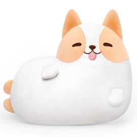 Caaaat Corgi Plush Stuffed Animals, Cute Dog Plushies Stuffed Toy Pillow, Kawaii Plushies Heart Shape Pillow, Puppy Squishy Plushies Cuddle Pillows for Kids & Adults