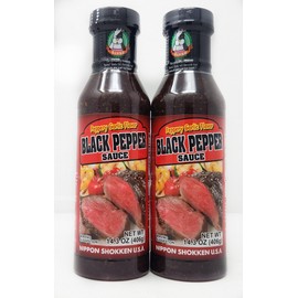 2 pack Nippon Shokken Yaniku Teriyaki Sauce Asian Citrus (14.03oz, Banko Black Pepper Sauce)