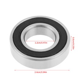 10Pcs 6901 2Rs Rubber Sealed, 6901 2Rs Food 6901 12X24X6 Stainless Steel Bearing Deep Groove Ball Bearing 12X24X6Mm