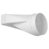 Steinberg14 White 220x55mm - Ø 125mm Flat Channel to Round