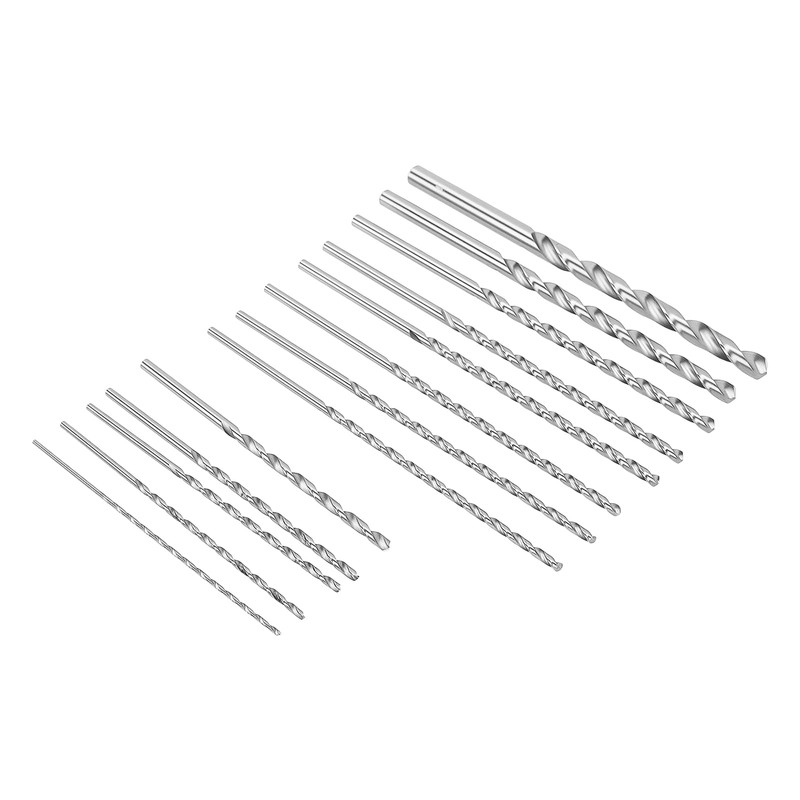 PINGEUI 26 Pieces Extra Long HSS Twist Drill Bit Set,