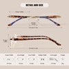 Rimless Bifocal Reading Glasses for Women Frameless Blue Light Blocking