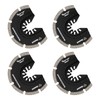 Vearter Multi-Tool Replacement Blades Diamond Vibrating Saw Blades 4 Piece