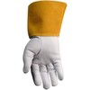 Caiman White Goatskin, Long Cuff, Welding-Tig/Mig Medium
