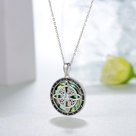 Peireara Witches Knot Necklace for Women 925 Sterling Silver Witch Necklace Witch Knot Necklace Irish Pagan Wiccan Jewelry Gifts for Women Mom