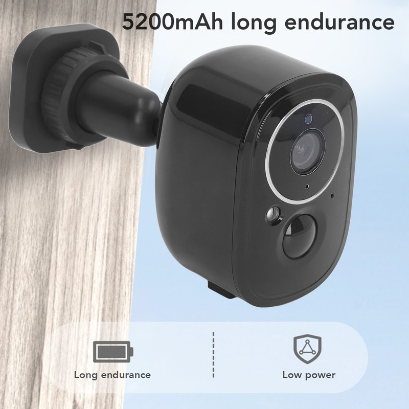 Solar Security Camera 3MP WIFI Wireless Smart PIR Human Detection