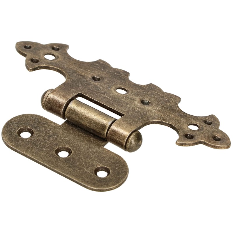 KOTARBAU® Set of 4 Decorative Hinges for Cupboard Asymmetrical Retro