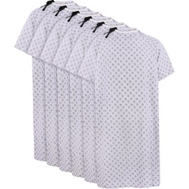 Utopia Care 6 Pack Unisex Hospital Gowns, Patient Gowns with Back Tie for Men and Women, Comfortably Fits Sizes up to 2XL