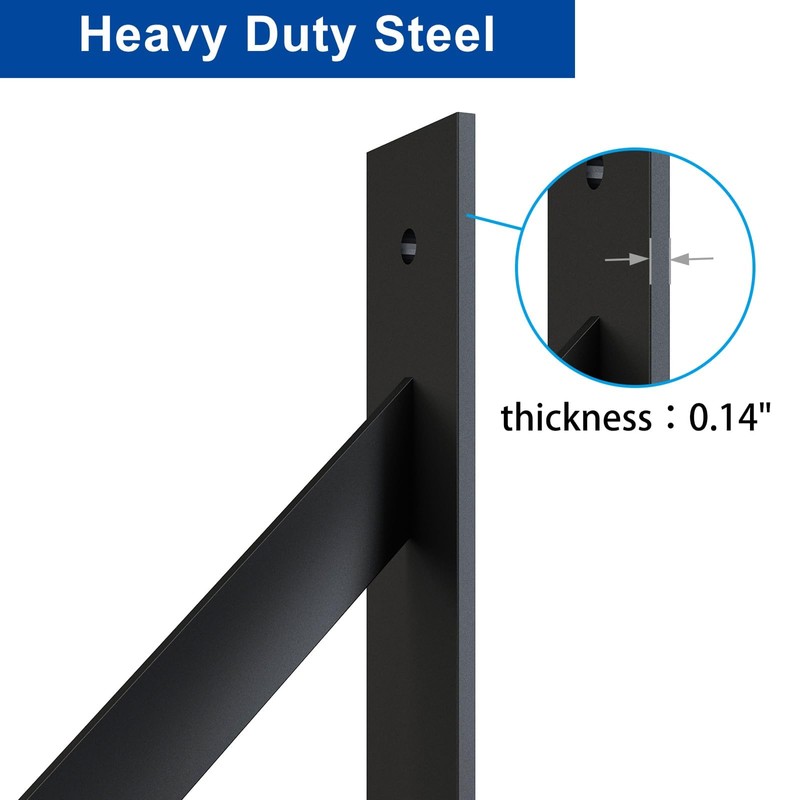 JUBEST Heavy Duty Gate Corner Brace Bracket, Anti Sag Gate
