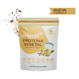 Suplemento Proteína Vegetal Sabor Vainilla (400 Gr) - Pronat