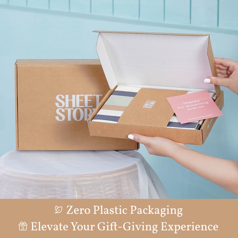 Sheet Story Bamboo Pillow Cases 2 Pack 50x75cm Size -