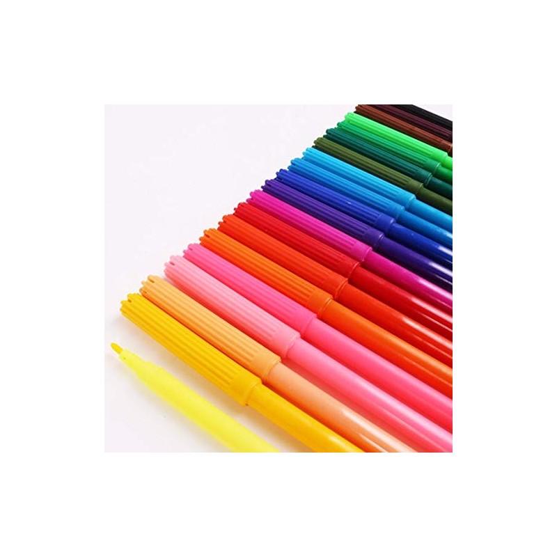 JMS® - 24 Pen Marker Pack - 8 Fibre/8 Brush/8