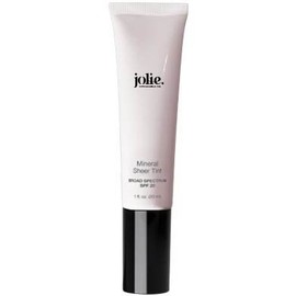 Jolie Mineral Sheer Tint SPF 20 Oil Free - Face Tinted Moisturizer - Hydration - Coverage - Sunscreen- Mineral Formula - Vegan (Fair Glow)
