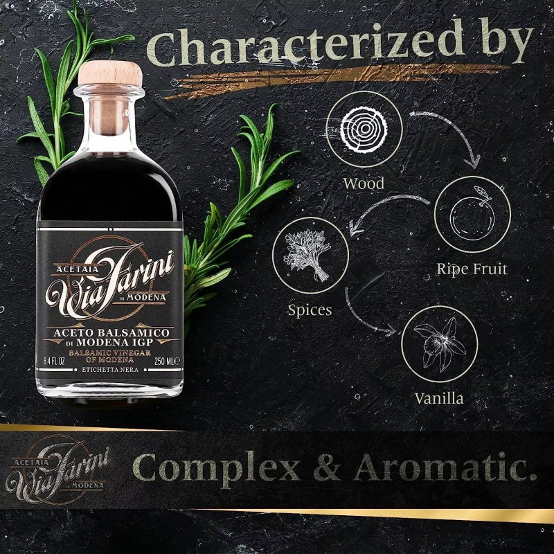 Via Farini Black Label Aceto Balsamico Di Modena IGP Aged
