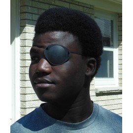 The Best Eye Patch World's Best Eye Patch ADULT BLACK ,LASTS FOR YEARS , Replaceable Elastic