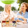 Qivine Wooden Tea Box, Bamboo Tea Caddy for Tea Bags