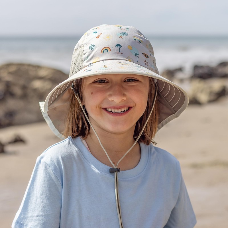 Sunday Afternoons Children's Play Hat, Pink Tropical, S