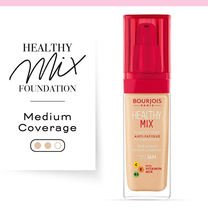 Bourjois Healthy Mix Anti-Fatigue Medium Coverage Liquid Foundation 52 Vanilla,