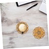 MAGICLULU 6pc Bamboo Lotus Coasters Heat Resistant Drink Coasters Holder