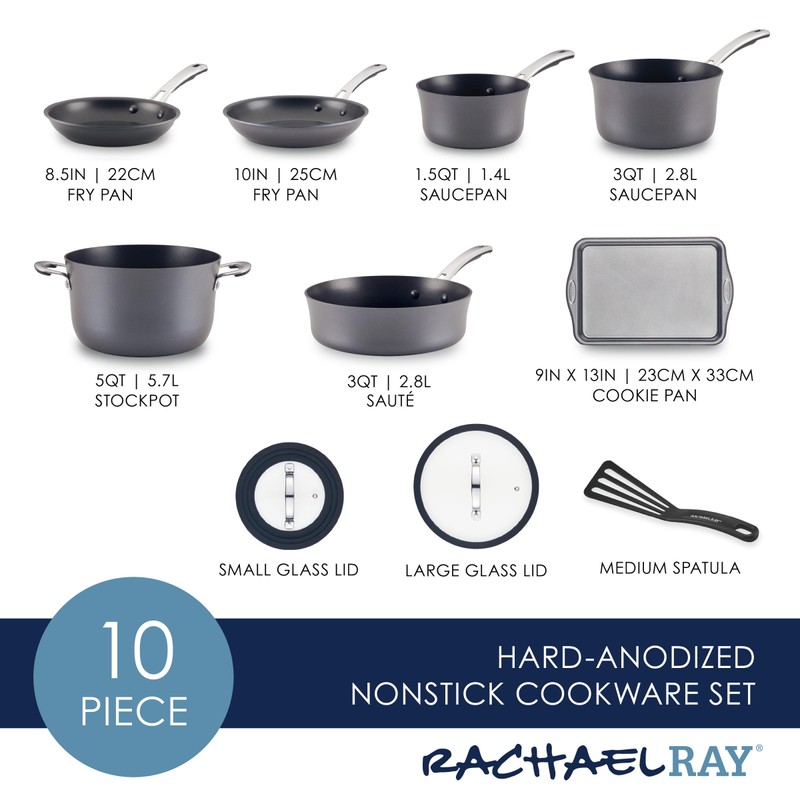 Rachael Ray Cook + Create Hard Anodized Nonstick Cookware/Pots and