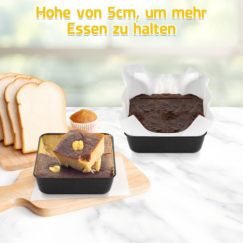 Onader Square Casserole Dish with Non-Stick Coating 15 cm (2,