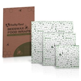 Beeswax Reusable Food Wraps | Bees Wrap in Assorted 3 Pack Reusable Organic Eco Friendly Plastic Wrap Alternative, Zero Waste Sustainable Products