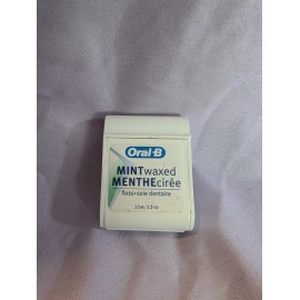 Oral-B Vintage Oral-B Mint Waxed Dental Floss 11M/12YD Minthe Cirée Floss Soie Dentaire