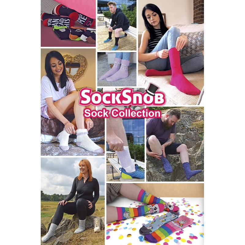 Sock Snob - Pack of 4 Men's and Women's Breathable