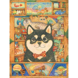 Pintoo Mini Jigsaw Puzzles 80 Piece for Adults - Cotton Lion - Shiba's Storage Room Beautiful Plastic Puzzle for Home Decor Zero Dust Easy Storage [Q1172]