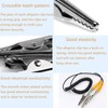 50Pcs Alligator Clips Silver, Spring Clamps, Metal Croc Clips for
