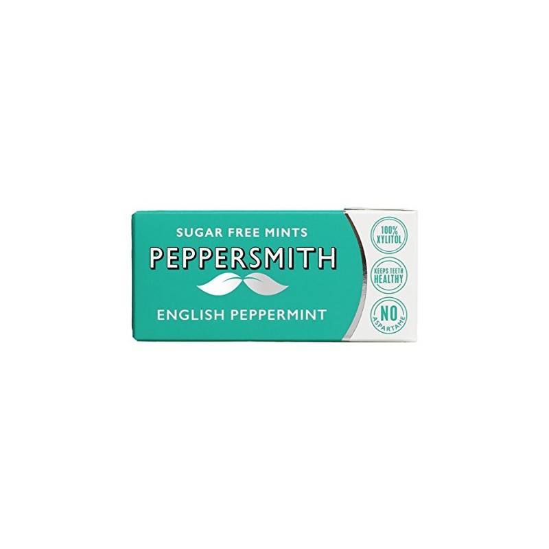 Peppersmith Sugar-Free Xylitol Peppermint Mints 15g - Pack of 6