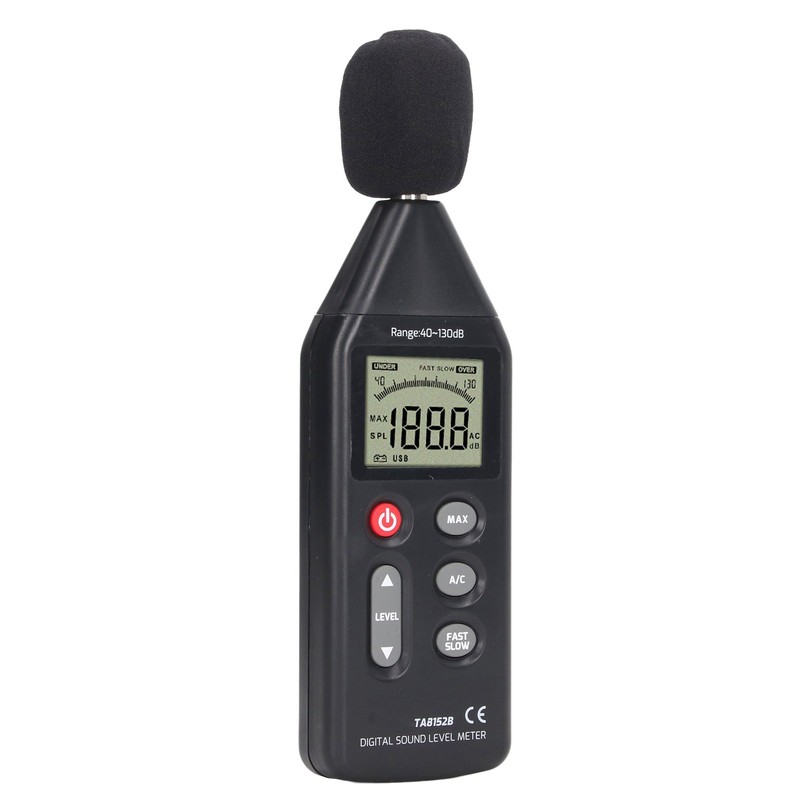 Noise Tester Sound Level Meter High Accuracy Large LCD Screen
