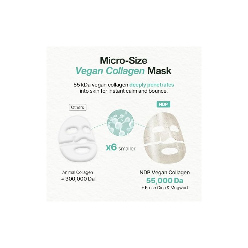 NATURAL DERMA PROJECT Mascarilla De Hidrogel Refrescante Ndp Collagen Cica