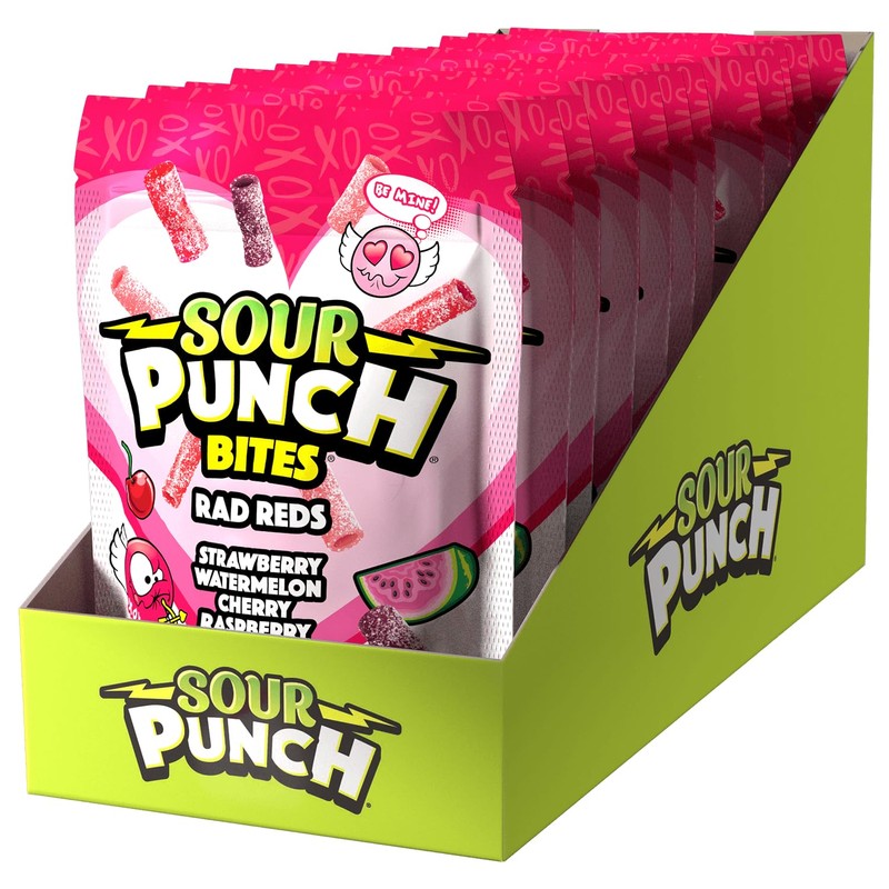 SOUR PUNCH® RAD REDS VALENTINES BITES 6/9oz SUB