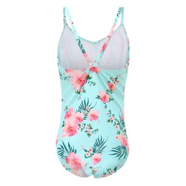 Moon Tree Toddler Girls Swimming Costume One Piece Swimsuits Hawaiian Swimwear Floral Age 2-3 Years