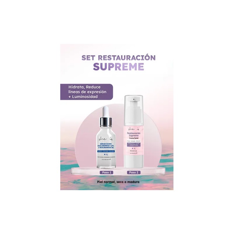 Kit Facial Reafirmante Resveratrol - Péptidos She Is