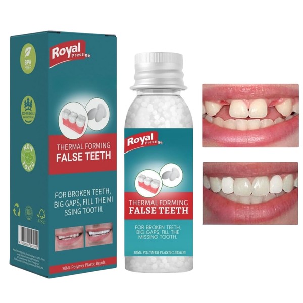 Tooth Filling Repair Kit,Temporary Tooth Filling,Moldable False Teeth ,Filling Kit for Teeth,Temporary Teeth Replacement Kit for Broken Tooth Repair,Tooth Repair Granules,Dental Repair Kit Filling