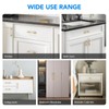 HOME EDIT 5 Pack 8-3/4 inch Gold Cabinet Handles Square