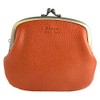 Rinori Women’s Coin Purse, Leather, Metal Clasp Opening, Excellent Storage