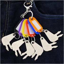 badogrio 8H-5306 cat Key Compatible with Caterpillar Includes Keychain & Tag(6 Pack)