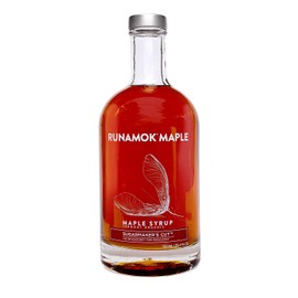 Runamok Maple Sugarmaker's Cut - Traditional Grade A Maple Syrup, Amber Color, Rich Taste | Real Maple Syrup | Classic Breakfast & Pancakes Syrup | 25.36 Fl Oz (750mL) | Special Present For Holidays