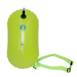 simhoa Boya de natación Inflable, Flotador de Remolque Ligero para de Aguas Abiertas, Deporte acuático, Entrenamiento Seguro, Carreras                