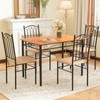 Tangkula Dining Table Set for 4, Dining Room Table Set