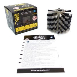 Fartools 110889 Plastic Fibre Brush Diameter 120 mm Length 100 mm Compatible with REX120, REX200 and REX-H200 for Cleaning