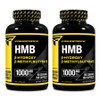 Bulk-up muscle growth HMB efficacy nutritional supplement 1000mg 180 capsules 2 bottles, 2 units, 180 tablets / 벌크업 근성장 HMB 효능 영양제 1000mg 180캡슐 2병, 2개, 180정