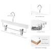 Nature Smile Wooden Pants Hangers Wood Bottom Jeans Skirt Hanger