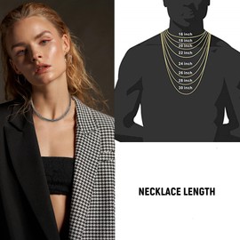 TOPGRILLZ Colorful Cuban Link Necklace 10,14mm Stainless Steel Solid Rainbow Gold Silver Hip Hop Miami Cuban Chunky Thick Chain Necklace For Men Women-S14mm24in