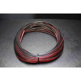 Audiopipe 20 GAUGE RED BLACK SPEAKER WIRE PER 10 FT AWG CABLE POWER GROUND STRANDED COPPER