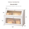 STDDRE Bread Box for Kitchen Countertop Bin Double Layer Bread